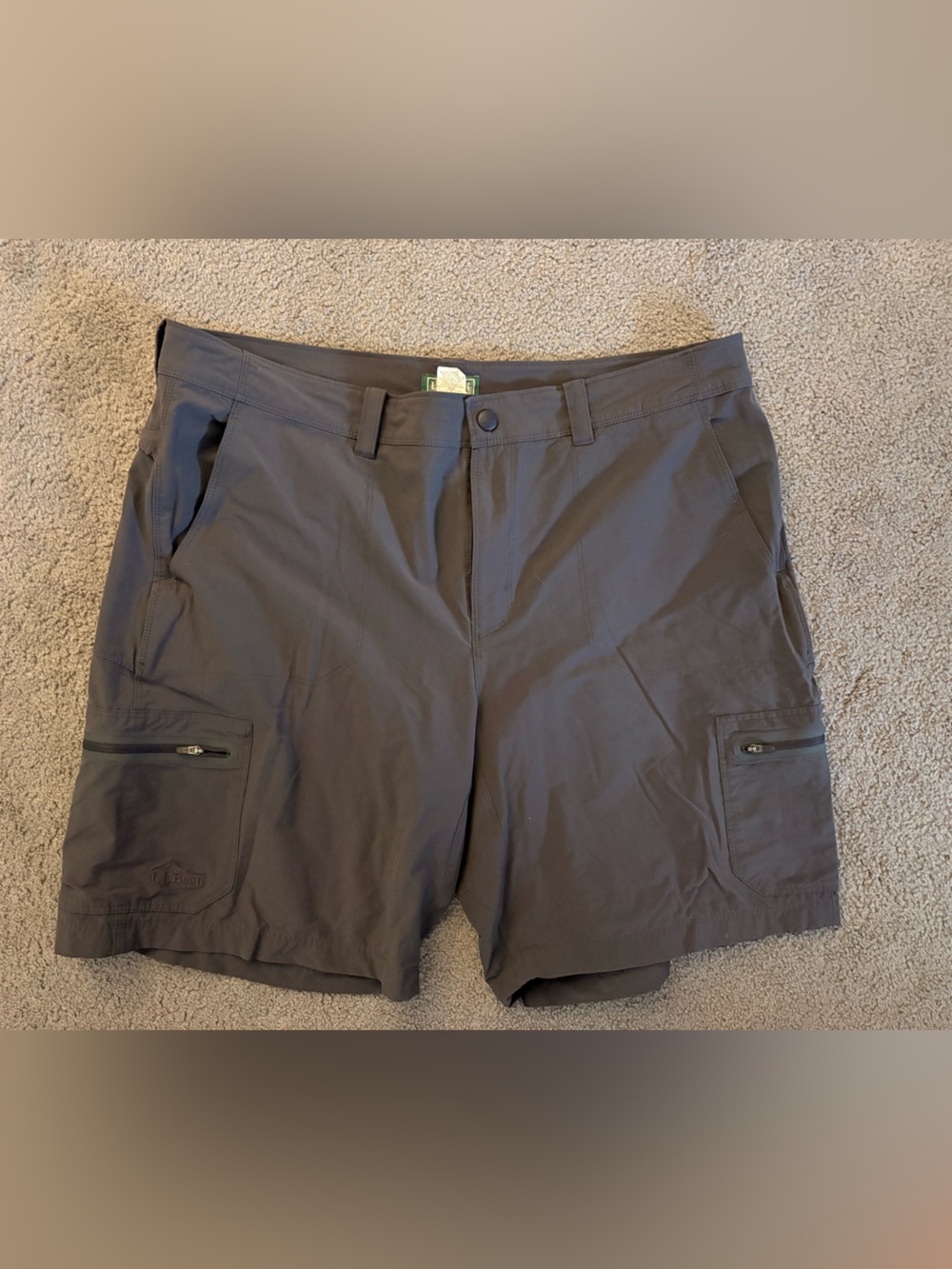 L.L. Bean Men's Cargo Shorts in Dark Gray